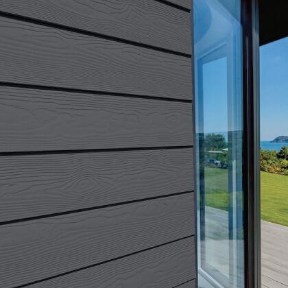 Image for Cedral Click Wood Fibre Cement Weatherboard Cladding - Premium 12mm x 186mm x 3.6m C18 Slate Grey 118582