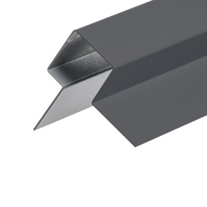 Image for Cedral Lap External Corner Assymmetric 3m Aluminium C18 Slate Grey 4031273