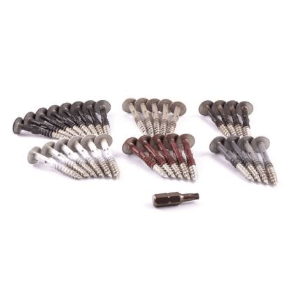 Image for Cedral Screw Small Domehead 200P 4.2mm x 52mm Stainless Steel C54 Pewter 4051641 Weatherboard Cladding