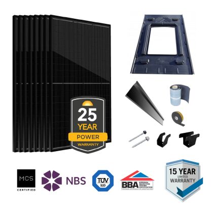 Image for GSE In Roof Solar Kit - 6 Panel - 2.46KWp (Plain Tile, Slate & Metric Tile)