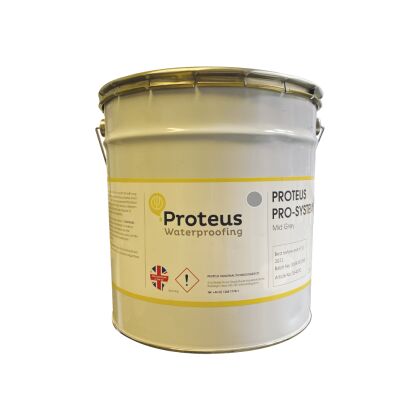 Image for Proteus Pro-System PLUS Waterproofing Membrane 15ltr - Light Grey
