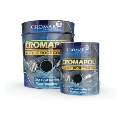 Image for Cromar Cromapol Acrylic Waterproof Roof Covering Black 5kg