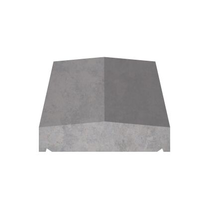 Image for Eurodec Twice Weathered Coping Stone 305mm x 600mm - Grey Concrete