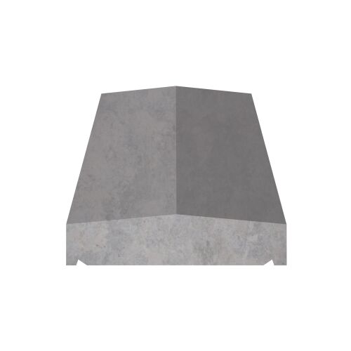 Image for Eurodec Twice Weathered Coping Stone 355mm x 600mm - Grey Concrete