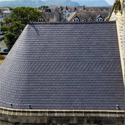 Image for Welsh Slate Cwt-y-Bugail Capital 5.5mm Natural Welsh Roof Slate Pre Holed 500mm x 250mm ( 20" x 10" )