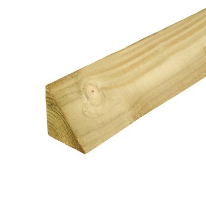 Image for Timber Treated Arris Rail 47mm x 50mm 3.0m Lengths